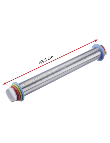 Mattarello in acciaio inox con spessori