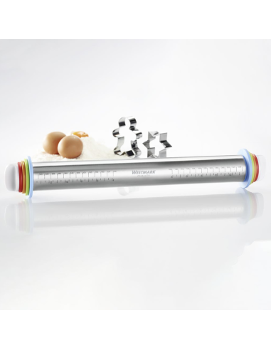 Mattarello in acciaio inox con spessori
