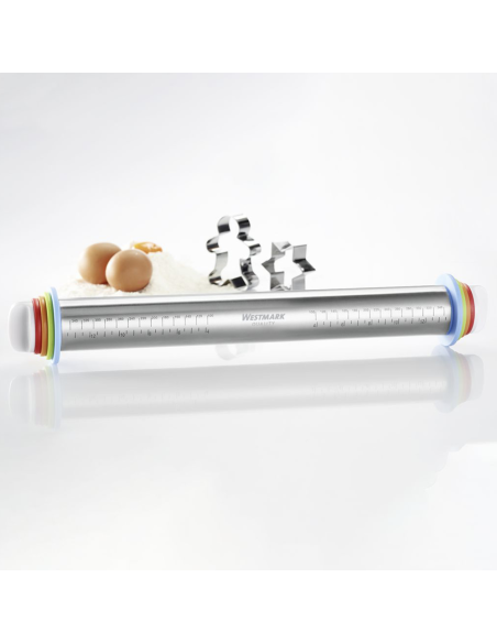 Mattarello in acciaio inox con spessori