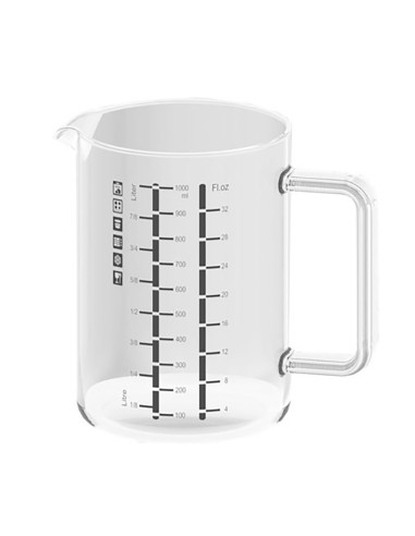 Caraffa graduata in vetro borosilicato