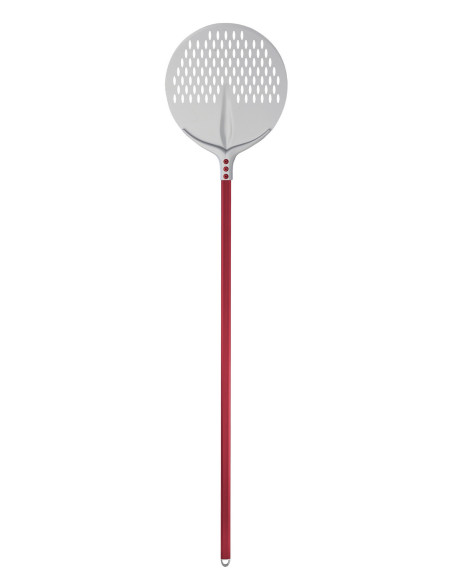 Pala pizza tonda forata Ø Cm 36 - Serie Tulip - Manico 150 Cm