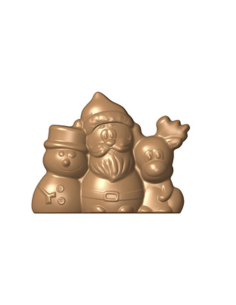 Stampo per cioccolato in policarbonato PERSONAGGI NATALIZI