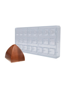 Stampo per cioccolato in policarbonato piramide base...