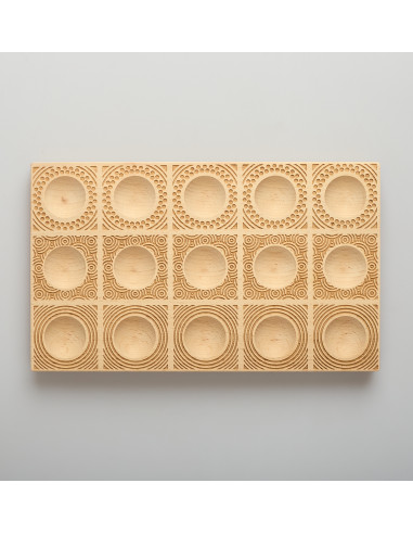 Stampo per ravioli in legno di faggio - CIRCLES
