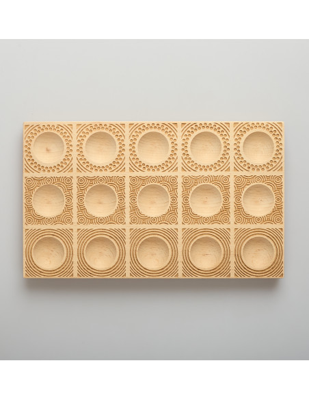 Stampo per ravioli in legno di faggio - CIRCLES