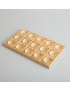 Stampo per ravioli in legno di faggio - CIRCLES 2