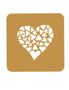 Stampo in silicone STENCIL AMORE