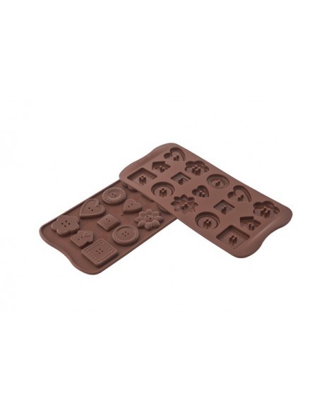 Stampo in silicone per cioccolatini BOTTONI